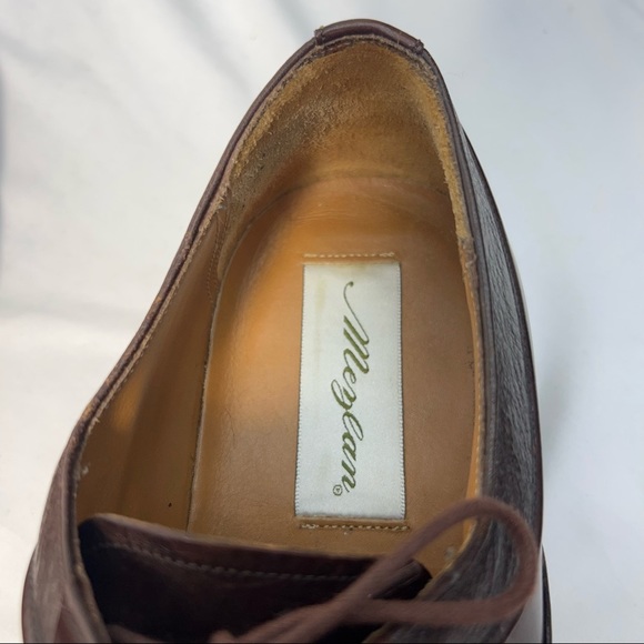 MENS MEZLAN 9.5 M brown leather oxford La Paz deer/calf skin main image 6